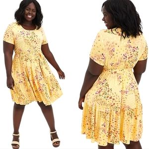 Torrid Mini Super Soft Tiered Skater Dress